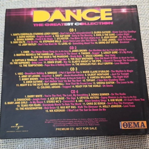 Dance The Greatest Collection 4XCD Various Artists