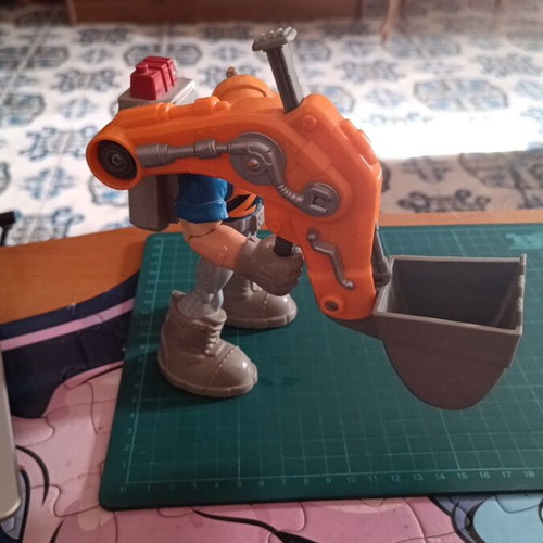 Jack Hammer Rescue Heroes figure used, vintage Fisher-Price toy