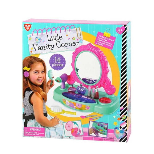Playgo Little Vanity Corner Beauty Vanity 14 Pieces new