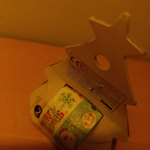 Christmas washi tape new, 2 pieces in festive tree holder