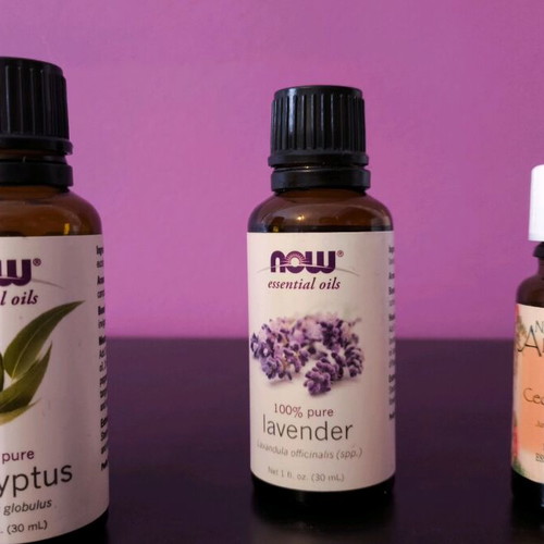 Essential oils eucalyptus, lavender and cedar like new, 3 bottles