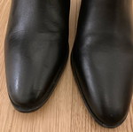Zara boots black leather like new, 5cm heel