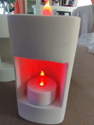 Plaster decorative holders for tealight pack of 18 new