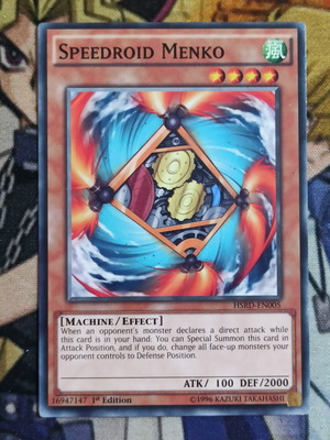 Speedroid Menko κάρτα εφέ Yu-Gi-Oh!