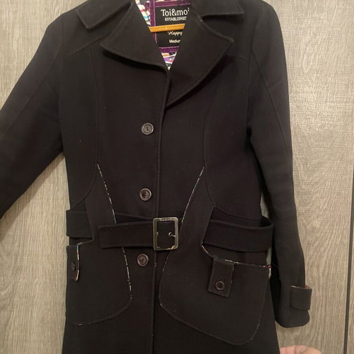 Toi&Moi women's coat like new, medium, black
