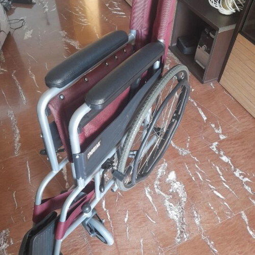 MOBIAK folding wheelchair, burgundy