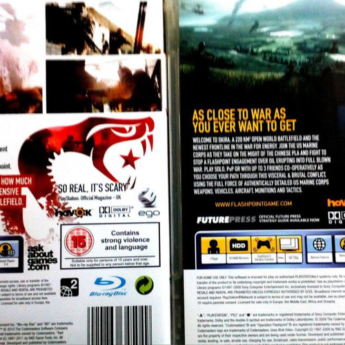Operations Flashpoint Dragon Rising and Red River video games for PlayStation 3 like new