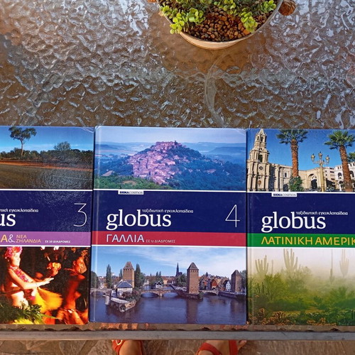 Globus Travel Encyclopedia Volumes 3, 4, 5 used, Australia France Latin America