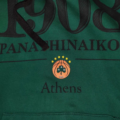 Panathinaikos 1908 Hoodie used, size XL, authentic green sweatshirt