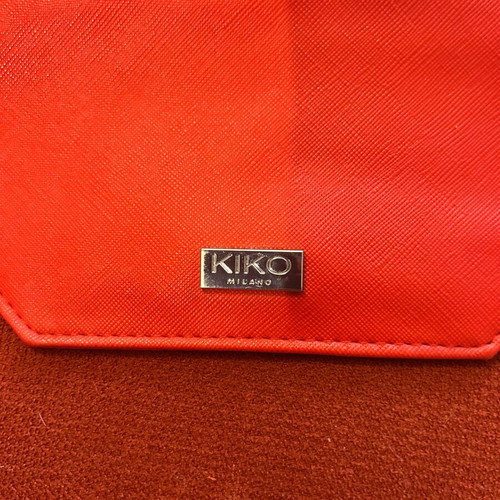 KIKO Milano two-tone cosmetic pouch like new, red and pink