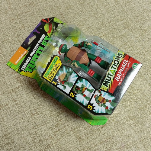 TMNT Raphael Mutations action figure, Nickelodeon, sealed card