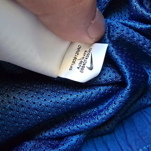 Nike Vintage Style Nylon Anorak Pullover Jacket, royal blue black