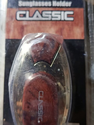 Mahogany Sunglasses Holder for Cars with Double Adhesive