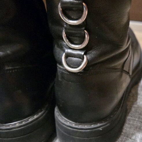 Cesare Paciotti black boots like new size 38