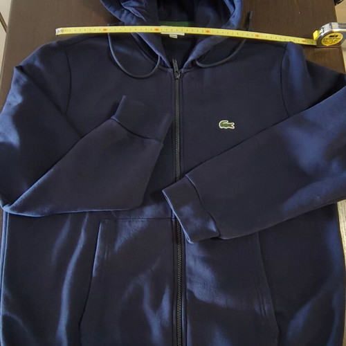 Lacoste tracksuit with hoodie and pants like new, blue, size L