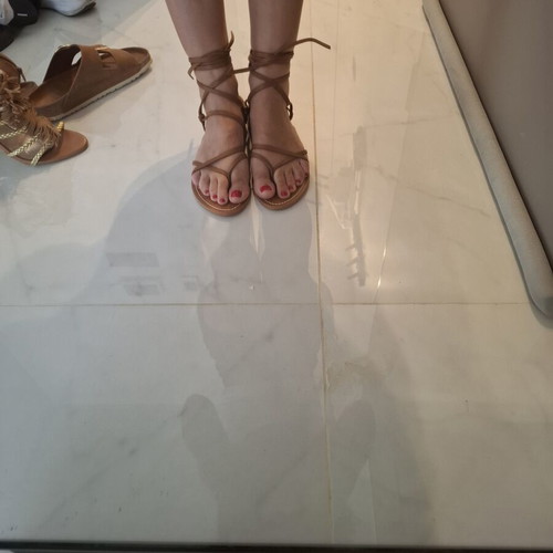 Zara sandals like new, brown with versatile straps, size 40