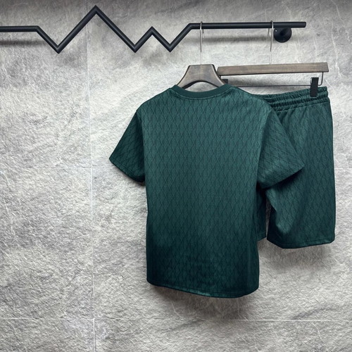 Lacoste short sleeve set new, green, size L