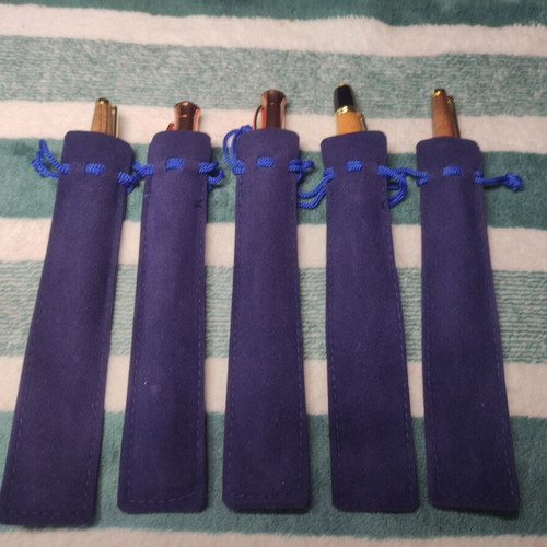 Set of 5 handmade pens from local woodturner of Keratsini, new