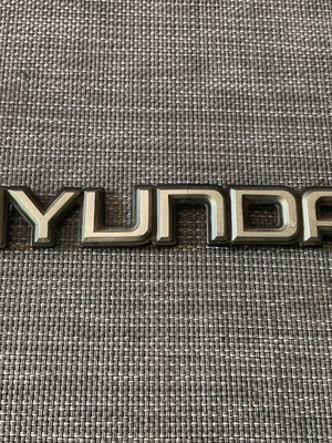 Original Hyundai emblem used