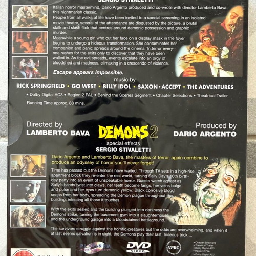 The Demons Collection DVD new, horror with subtitles