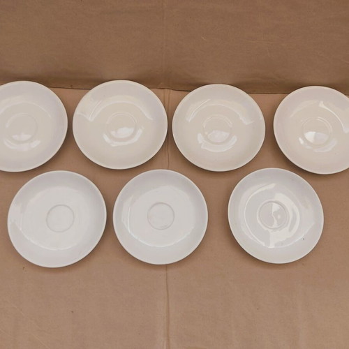 Vintage porcelain saucers new, pack of 7 pieces