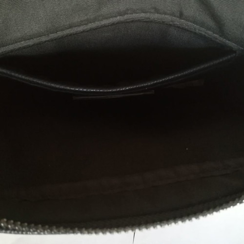 Men's shoulder bag like new, black leather