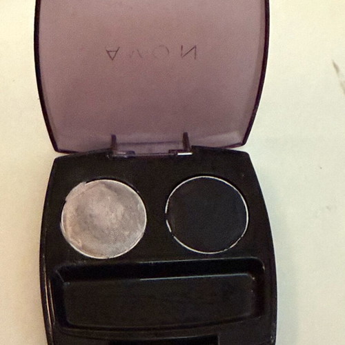 Avon eyeshadow palettes used, 2 pieces, smokey black and purple-lilac