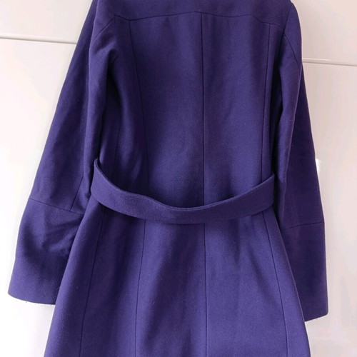 Sisley vintage wool coat, small size, purple