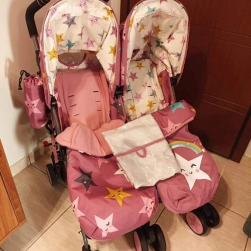 Cosatto Supa Dupa Happy Stars Twin Stroller like new