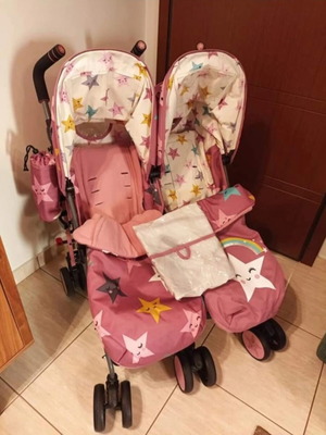 Cosatto Supa Dupa Happy Stars Twin Stroller like new