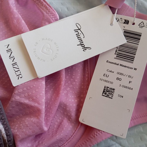 Triumph minimizer bra EU 80F and Chantelle bra EU 75E, new with tags