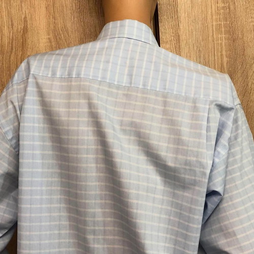Barisal shirt new, size L/XL, white and blue cotton