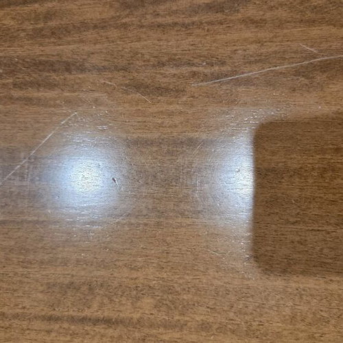 Wooden extendable table used with 33 cm extension