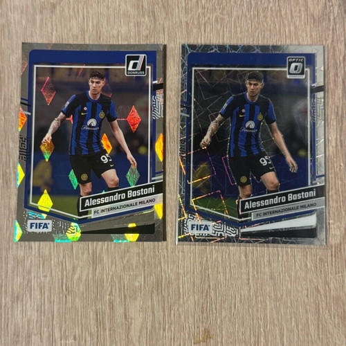 Alessandro Bastoni Inter Panini Optic and Cubic Donruss 2023-2024 new