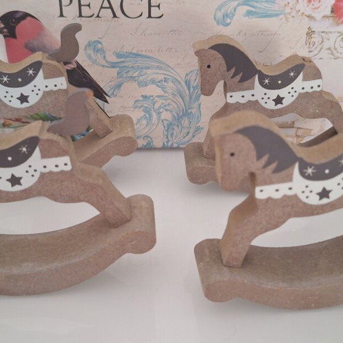 Rocking Horses pack of 4, new, one missing tail