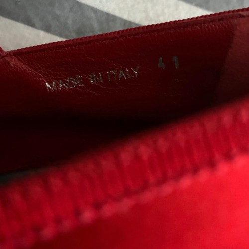 Miu Miu satin red platform ballerinas size 41 new