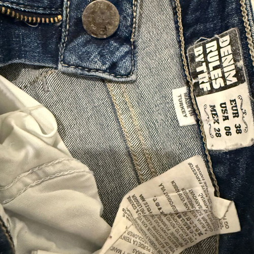 Denim Jeans Blue Like New, Size 38, Vintage Look