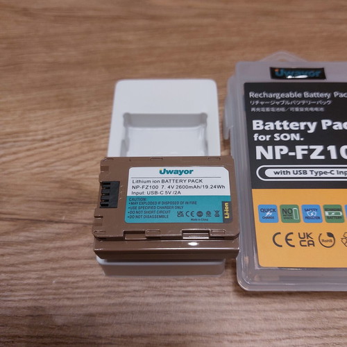 Uwavor NP-FZ100 Battery for Sony with USB-C New