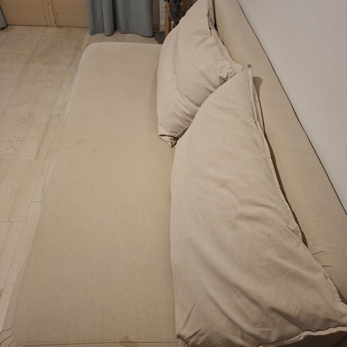 Ikea sofa bed used with storage and 2 cushions