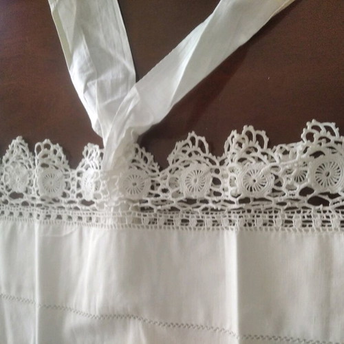 Handmade lace pillowcase 100 years old like new