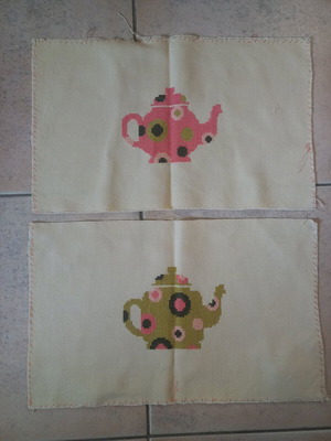 Handmade embroidery new, for pillow or frame
