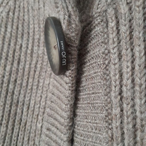 Liu Jo cardigan long knitted like new, brown with belt and 2 pockets