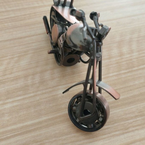 Decorative motorcycle made of metal elements new
