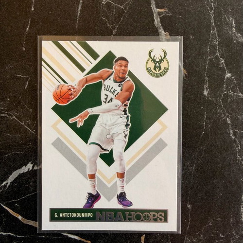 2024 25 Panini NBA Hoops Winter Giannis Antetokounmpo Tribute Bucks card like new
