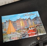 Souvenir magnet with Honfleur Normandy theme
