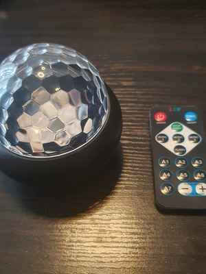Rotating Illuminated Disco Ball with Remote and Type C Cable