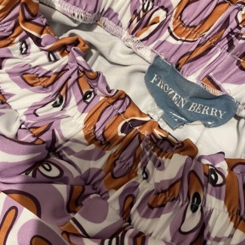 Set palazzo pants crop top printed new, purple
