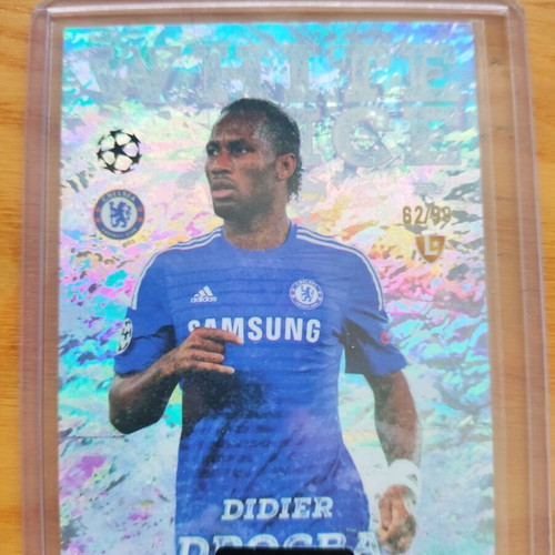 Topps Total Football Didier Drogba White Ice 2025 /99 card