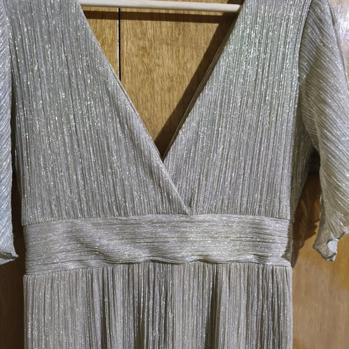 Ancient Greek evening dress with gold thread new, gold color