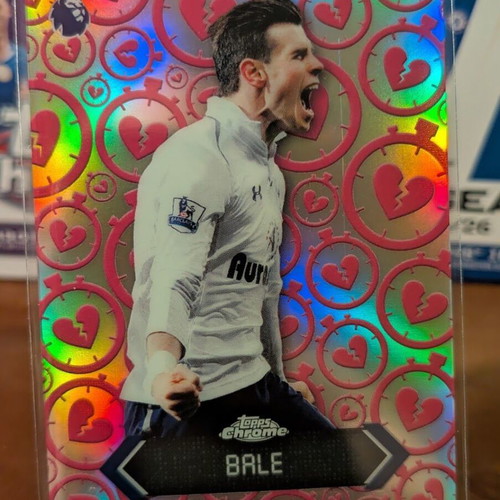 2025-26 Topps Chrome Premier League Gareth Bale Stoppage Time Heartbreaker card like new